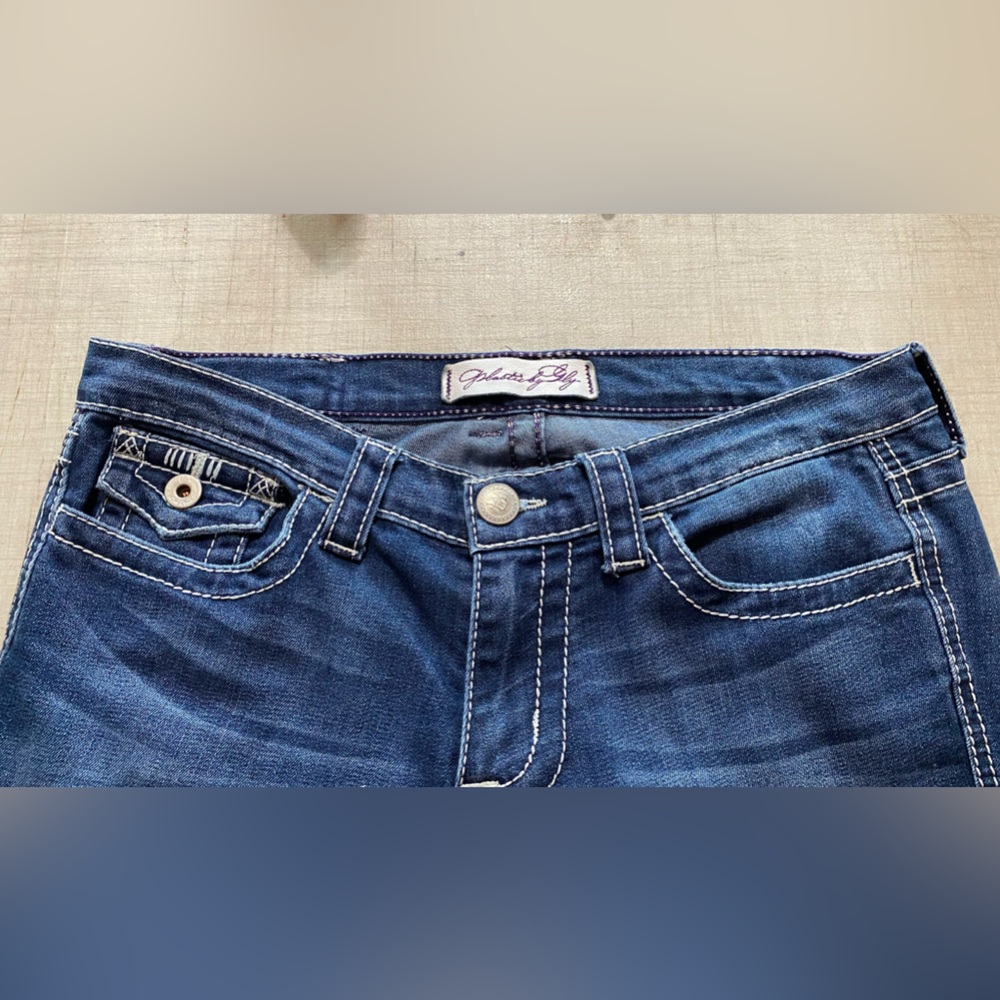 Plastic by gly women’s rise stretch jeans size 30x32 - Picture 5 of 11